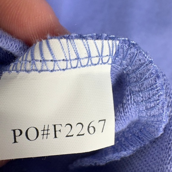 Christine Alexander Womens Large Embellished Bunny Rabbit Lavender Tee - Picture 7 of 7